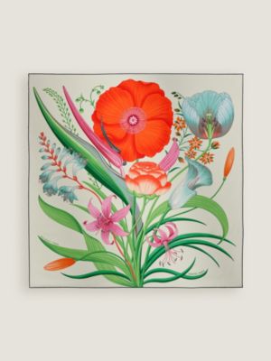 HERMES スカーフ BOUQUET FINAL ベージュ90 Bouquet Final scarf 90 | Hermès USA